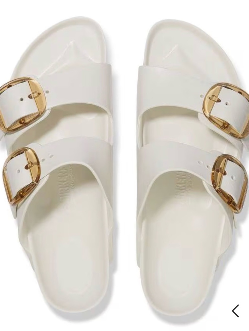 Womens Birkenstock Arizona Big Buckle EVA Slide Sandal - Eggshell NWT SIZE 41 - Picture 3 of 5